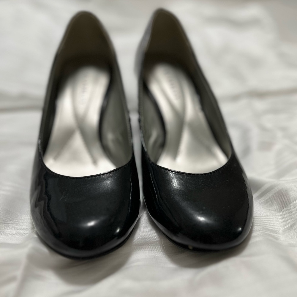 Laura Ashley Black Patent Leather Heels